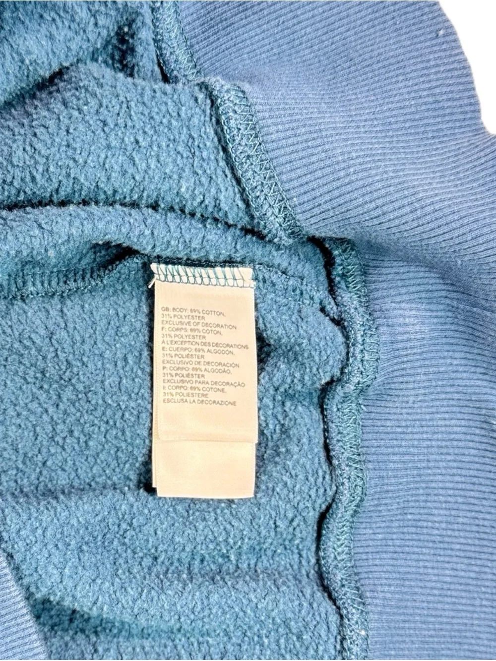 The North Face Men’s Half Dome Pullover Hoodie Blue Geometric Logo Size XL
